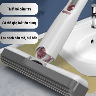 CÂY LAU BÀN BẾP, CHỔI GẠT KÍNH TỰ VẮT THÔNG MINH MINI