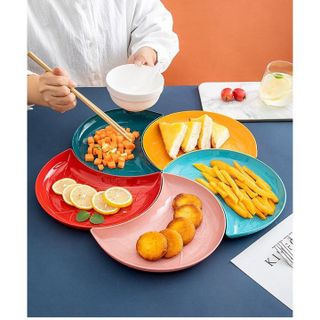 BỘ 5 ĐĨA BÁN NGUYỆT XẾP CÁNH HOA