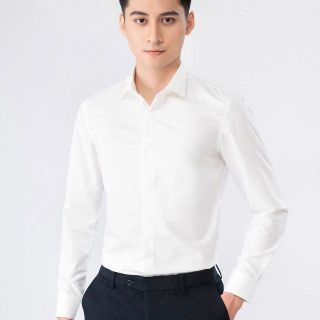 ÁO SƠ MI NAM TRƠN TUTO5 MENSWEAR SMT01 - SƠ MI TAY DÀI CÔNG SỞ COTTON , GẤP HỘP CAO CẤP THANH LỊCH, TRANG TRỌNG