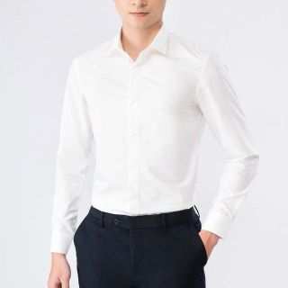ÁO SƠ MI NAM TRƠN TUTO5 MENSWEAR SMT01 - SƠ MI TAY DÀI CÔNG SỞ COTTON , GẤP HỘP CAO CẤP THANH LỊCH, TRANG TRỌNG