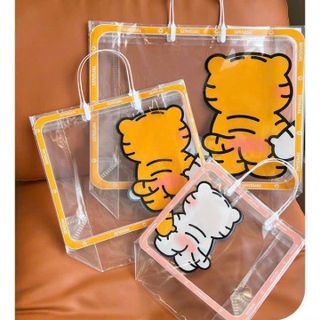 SET 3 TÚI TRONG SUỐT HÌNH HỔ KUTE