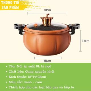 NỒI ÁP SUẤT BÍ NGÔ 8 LIT SIZE 28CM
