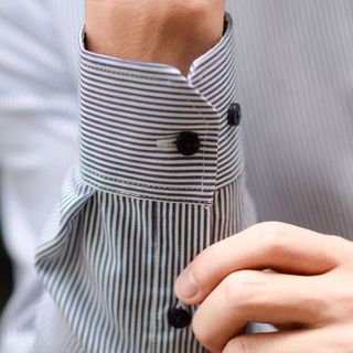 ÁO SƠ MI KẺ SỌC NAM DÀI TAY CÔNG SỞ SLIM FIT STRIPE BUTTON DOWN SHIRT CHỐNG NHĂN TRẺ TRUNG - TUTO5