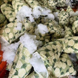 BỘ 2 GỐI HOA HỒNG XANH CAO CẤP