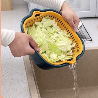 BỘ 6 RỔ VÀ CHẬU RỬA HOA QUẢ, RAU CỦ TIỆN LỢI