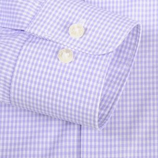 ÁO SƠ MI KẺ CARO NAM CÔNG SỞ DÀI TAY CAO CẤP ĐẸP SLIM FIT BUTON DOWN SHIRT CHỐNG NHĂN ĐỎ, TÍM, TRẮNG - TUTO5