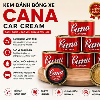 KEM ĐÁNH BÓNG XE CANA CAR CREAM 220GR (CHÍNH HÃNG)-T12