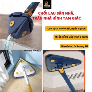 CHỔI LAU NHÀ TỰ VẮT HÌNH TAM GIÁC