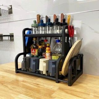 KỆ ĐỂ GIA VỊ CÓ KHE ĐỂ THỚT