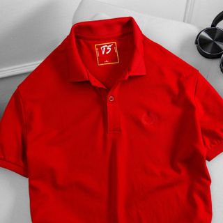 ÁO THUN POLO NAM REGULAR FIT PREMIUM TRƠN BASIC ĐỎ ATP01 - TUTO5