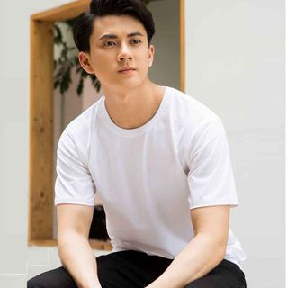 ÁO THUN NAM MENSWEAR PHÔNG NGẮN TAY CỔ TRÒN TRƠN BASIC REGULAR FIT PREMIUM - TUTO5