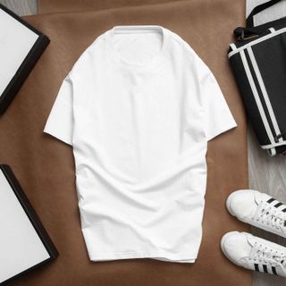 ÁO THUN NAM MENSWEAR PHÔNG NGẮN TAY CỔ TRÒN TRƠN BASIC REGULAR FIT PREMIUM - TUTO5