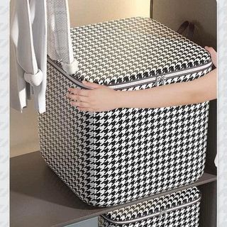TÚI ĐỰNG CHĂN, QUẦN ÁO KẺ CARO CỚ LỚN 100L