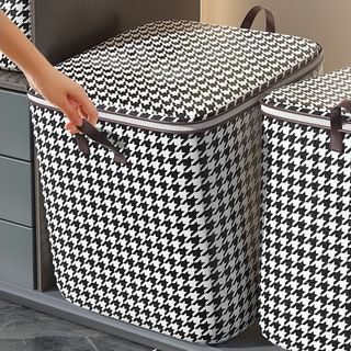 TÚI ĐỰNG CHĂN, QUẦN ÁO KẺ CARO CỚ LỚN 100L