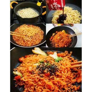 Thùng 40 gói mì khô gà cay Samyang Hàn quốc (140gram)