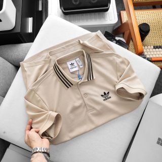 Mẫu áo cổ bẻ thể thao thiết kế bo sọc kết hợp Logo thêu chuẩn hãng. Chất vải cá sấu cotton mềm mướt.