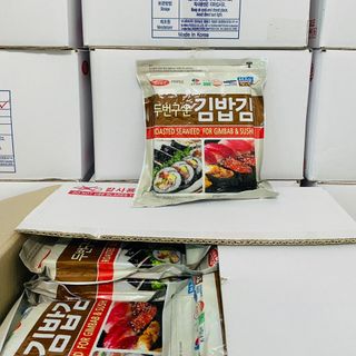 Rong biển cuộn Gimbap Manna Food Hàn Quốc Gói 10 Lá