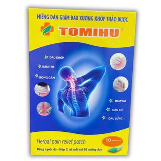 Miếng Dán Giảm Đau Xương Khớp Thảo Dược (Hộp 2 gói x 5 miếng)