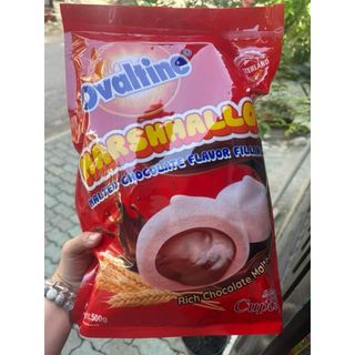 Gói Kẹo dẻo marshmallow nhân sô cô la Ovaltine 500gr 94 viên