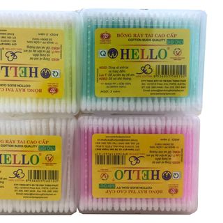 Hộp tăm bông nhựa cho bé ( 160 que)