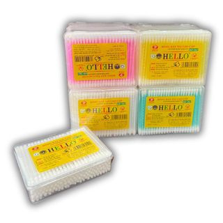 Hộp tăm bông nhựa cho bé ( 160 que)