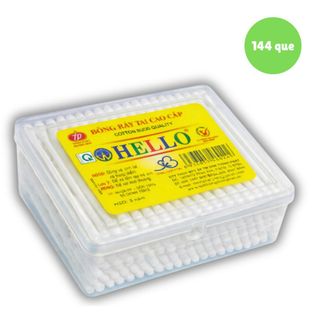 Hộp tăm bông nhựa cho bé ( 160 que)