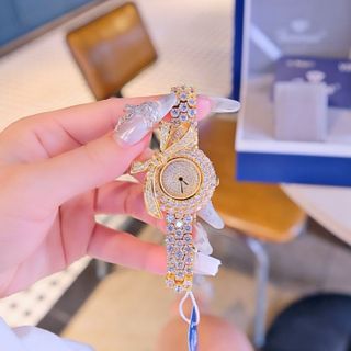 SET ĐỒNG HỒ NỮ CHÍNH NGẠCH FUNMEI ĐÍNH ĐÁ CZ KÈM DÂY CHUYỀN fFULLBOX TEM