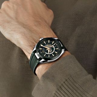 ĐỒNG HỒ NAM CAO CẤP ÔMAGE AUTOMATIC MÀU XANH RÊU