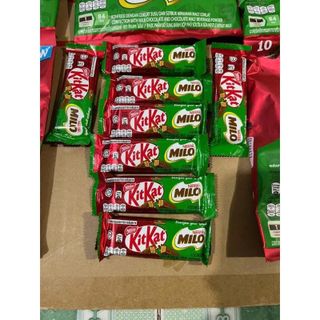 Túi 10 Thanh Bánh Xốp Phủ Socola KitKat Milo 16g