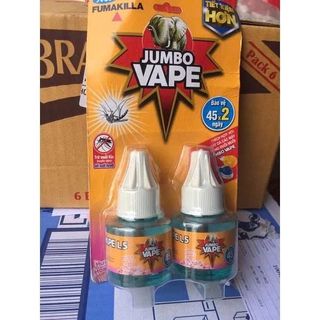 [Jumbo chính hãng] Combo 10 Chất Xông Đuổi Muỗi 45 Ngày Jumbo Vape (34ml)