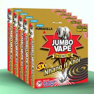 Combo 5 Hộp Nhang Muỗi Jumbo Premium Dạng Khoanh Hương Lavender/Hoa Lài, Nhang Ít Khói/Cao cấp Nhật Bản