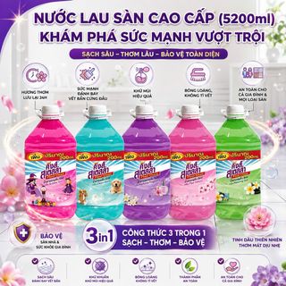Nước Lau Sàn King’s Stella Thái Lan 5200g – Sạch Bóng, Khử Mùi, Hương Thơm Lâu