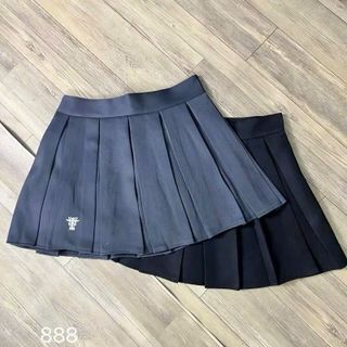 Chân Váy Xoè Xếp Ly Có Quần Trong, Dây Kéo Sau, Logo Thêu - Hàng Đẹp