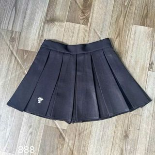 Chân Váy Xoè Xếp Ly Có Quần Trong, Dây Kéo Sau, Logo Thêu - Hàng Đẹp