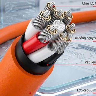 Dây Sạc Nhanh (USB - Type C) 1.0m - Loại Cáp To - Đầu Thép Siêu Bền- OEM