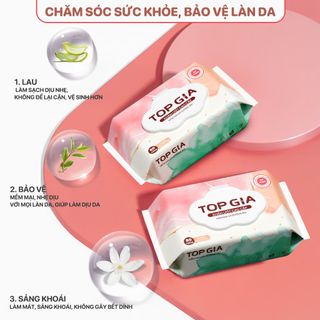 Khăn Giấy Ướt Top Gia Ban Mai 80 Tờ Full Vat