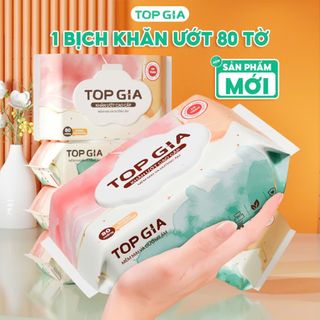 Khăn Giấy Ướt Top Gia Ban Mai 80 Tờ Full Vat