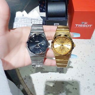 XẢ KHO ĐỒNG HỒ NAM NỮ TRUNG CẤP OMAGE VIỀN BEZEL KHOÁ BƯỚM