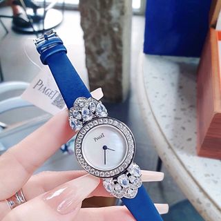 SĂN SALE ĐỒNG HỒ NỮ CAO CẤP PYAGET DÂY DA VIỀN XOÀN LÁ