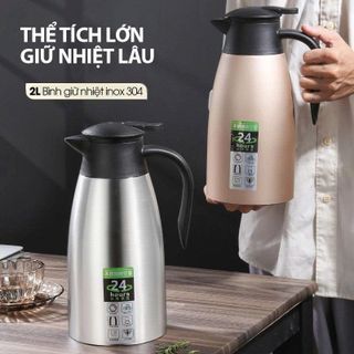 BÌNH GIỮ NHIỆT INOX 304 DUNG TÍCH 2L EUROPEAN (T24)