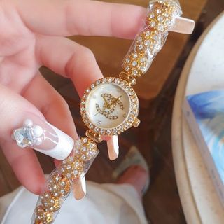 SĂN SALE MÙA HÈ ĐỒNG HỒ NỮ THỜI TRANG CHANEU DÂY HOA ĐÍNH ĐÁ