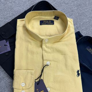 Sơ mi Cổ Trụ linen nam.