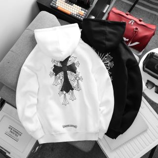 ÁO KHOÁC NÓN CHROME HOẠ TIẾT ZIP NAM. Chất nỉ da cá cotton xuất dư.