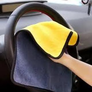 Khăn Lau Ôtô Cao Cấp 2 Mặt, 2 Lớp, Không Bám Bông, Thấm Hút Nước Siêu Nhanh