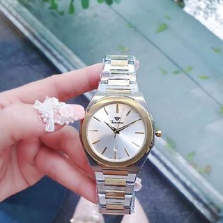 ĐỒNG HỒ COUPLE CHÍNH HÃNG FUNMEI F8035 DÂY THÉP DEMI FULLBOX TEM HÃNG