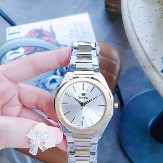 ĐỒNG HỒ COUPLE CHÍNH HÃNG FUNMEI F8035 DÂY THÉP DEMI FULLBOX TEM HÃNG