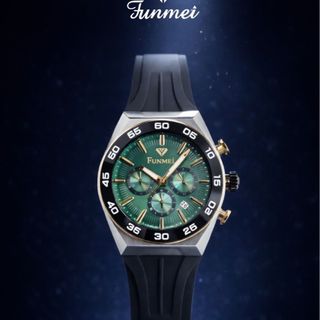 ĐỒNG HỒ NAM CHÍNH NGẠCH FUNMEI F6836 CHRONOGRAPH DÂY CS FULLBOX CÓ HOÁ ĐƠN