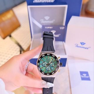 ĐỒNG HỒ NAM CHÍNH NGẠCH FUNMEI F6836 CHRONOGRAPH DÂY CS FULLBOX CÓ HOÁ ĐƠN