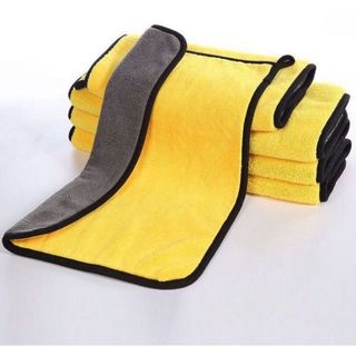 Khăn Lau Ôtô Cao Cấp 2 Mặt, 2 Lớp, Không Bám Bông, Thấm Hút Nước Siêu Nhanh