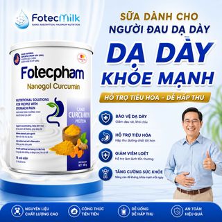 Sữa Nghệ FotecPharm Nanogol Curcumin 400g Hỗ Trợ Cải Thiện Các Vấn Đề Dạ Dày Ít Ngọt Ngấy FotecMilk